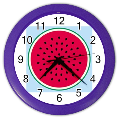watermelon Color Wall Clock from UrbanLoad.com Front