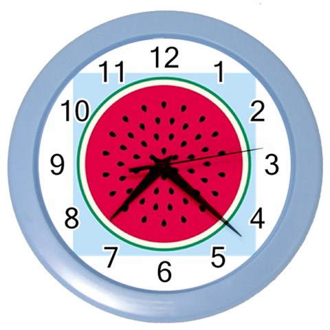 watermelon Color Wall Clock from UrbanLoad.com Front