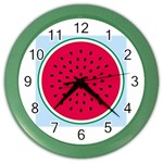 watermelon Color Wall Clock