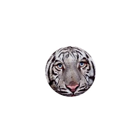 white tiger 1  Mini Button from UrbanLoad.com Front