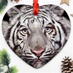 white tiger Ornament (Heart)