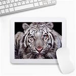 white tiger Large Mousepad