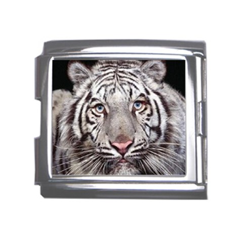white tiger Mega Link Italian Charm (18mm) from UrbanLoad.com Front