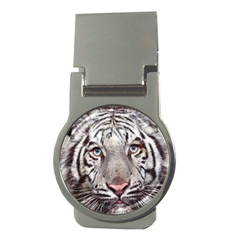 white tiger Money Clip (Round) from UrbanLoad.com Front