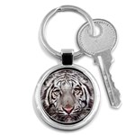 white tiger Key Chain (Round)