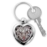 white tiger Key Chain (Heart)