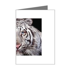 white tiger Mini Greeting Card from UrbanLoad.com Left