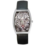 white tiger Barrel Style Metal Watch