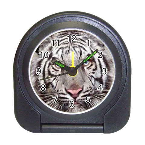 white tiger Travel Alarm Clock from UrbanLoad.com Front
