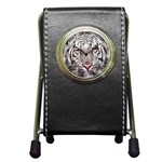 white tiger Pen Holder Desk Clock