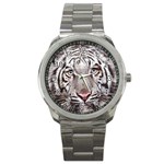 white tiger Sport Metal Watch