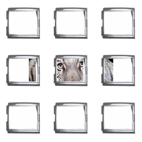 white tiger Mega Link Italian Charm (9 pack) from UrbanLoad.com Front