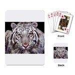 white tiger Playing Cards Single Design