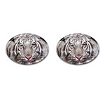 white tiger Cufflinks (Oval)