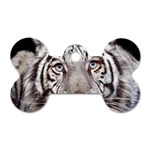 white tiger Dog Tag Bone (One Side)