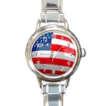 usa soccer Round Italian Charm Watch