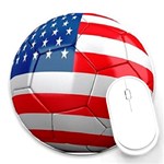 usa soccer Round Mousepad