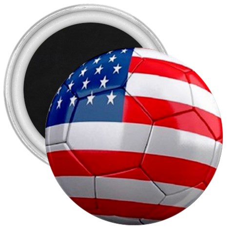 usa soccer 3  Magnet from UrbanLoad.com Front