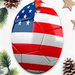 usa soccer Ornament (Oval)