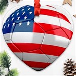 usa soccer Ornament (Heart)