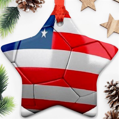usa soccer Ornament (Star) from UrbanLoad.com Front