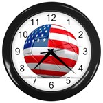 usa soccer Wall Clock (Black)