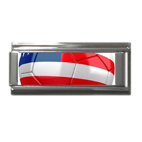 usa soccer Superlink Italian Charm (9mm) from UrbanLoad.com Front