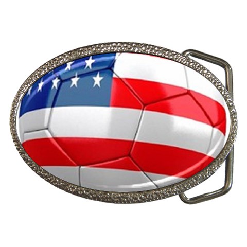 usa soccer Belt Buckle from UrbanLoad.com Front