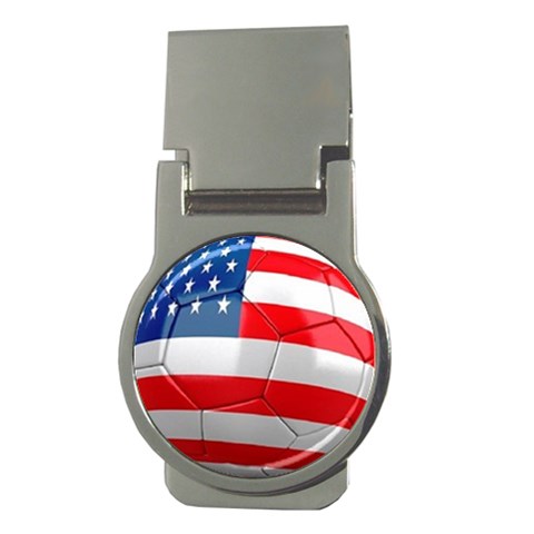 usa soccer Money Clip (Round) from UrbanLoad.com Front