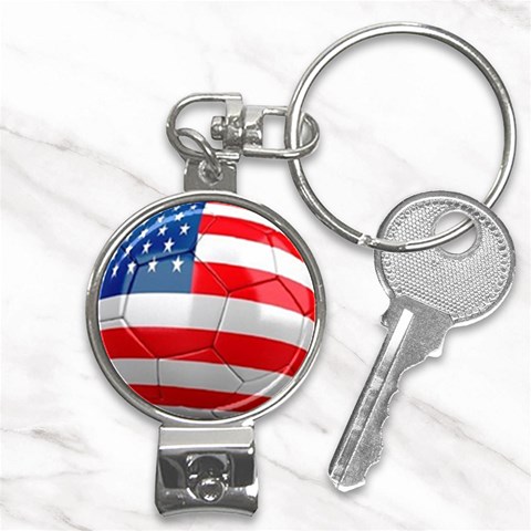 usa soccer Nail Clippers Key Chain from UrbanLoad.com Front