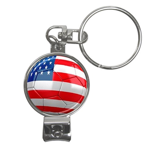 usa soccer Nail Clippers Key Chain from UrbanLoad.com Front