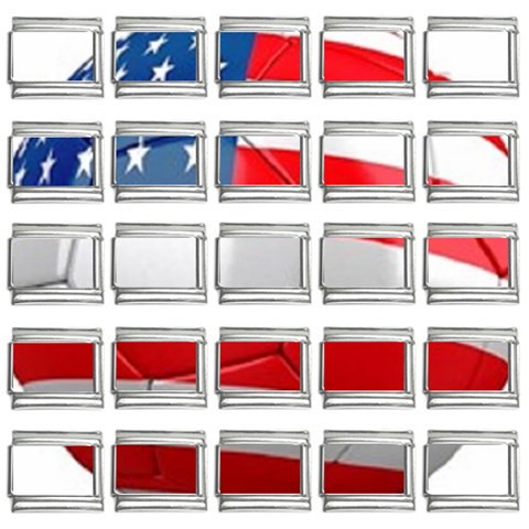 usa soccer 9mm Italian Charm (25 pack) from UrbanLoad.com Front