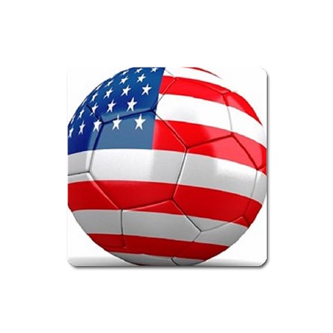 usa soccer Magnet (Square) from UrbanLoad.com Front