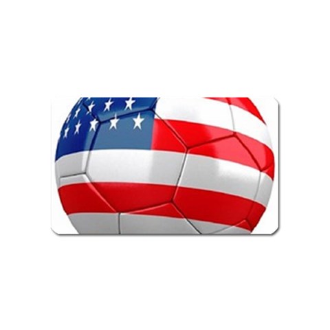 usa soccer Magnet (Name Card) from UrbanLoad.com Front