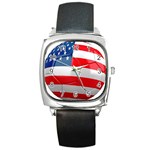 usa soccer Square Metal Watch
