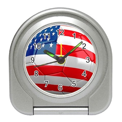 usa soccer Travel Alarm Clock from UrbanLoad.com Front