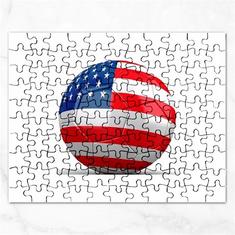 usa soccer Jigsaw Puzzle (Rectangular) from UrbanLoad.com Front