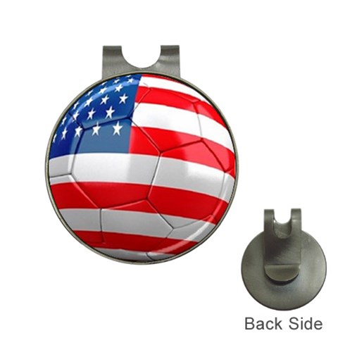 usa soccer Golf Ball Marker Hat Clip from UrbanLoad.com Front
