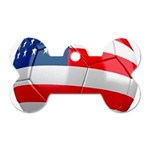 usa soccer Dog Tag Bone (One Side)