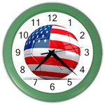 usa soccer Color Wall Clock