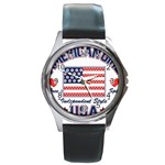 usa 2 Round Metal Watch