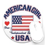 usa 2 Round Mousepad