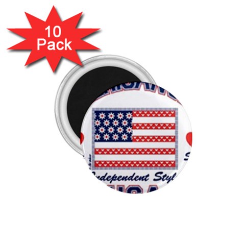 usa 2 1.75  Magnet (10 pack)  from UrbanLoad.com Front