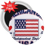 usa 2 3  Magnet (100 pack)