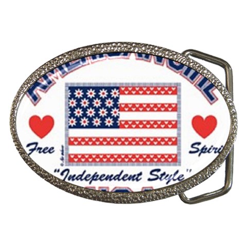 usa 2 Belt Buckle from UrbanLoad.com Front