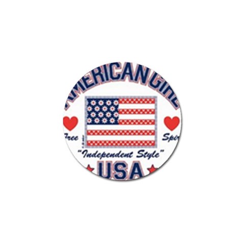 usa 2 Golf Ball Marker from UrbanLoad.com Front