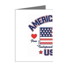 usa 2 Mini Greeting Cards (Pkg of 8) from UrbanLoad.com Right