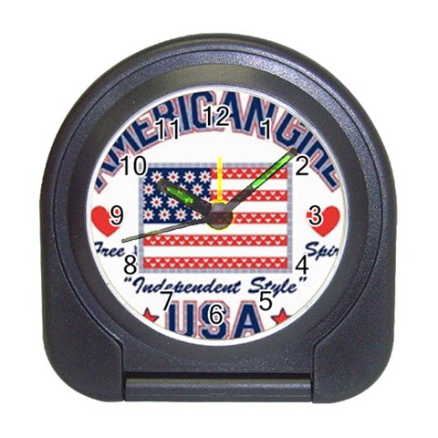 usa 2 Travel Alarm Clock from UrbanLoad.com Front