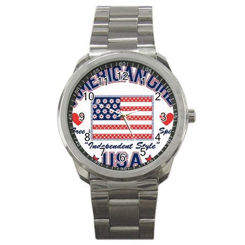 usa 2 Sport Metal Watch from UrbanLoad.com Front