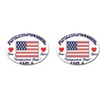 usa 2 Cufflinks (Oval)